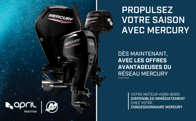 Profitez d'une promotion exceptionnelle sur les moteurs hors bord Mercury !